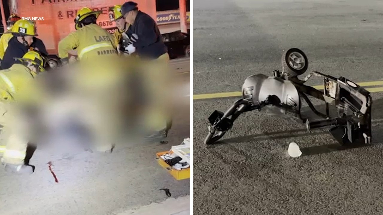 Woman using mobility scooter killed in South Los Angeles hit-and-run