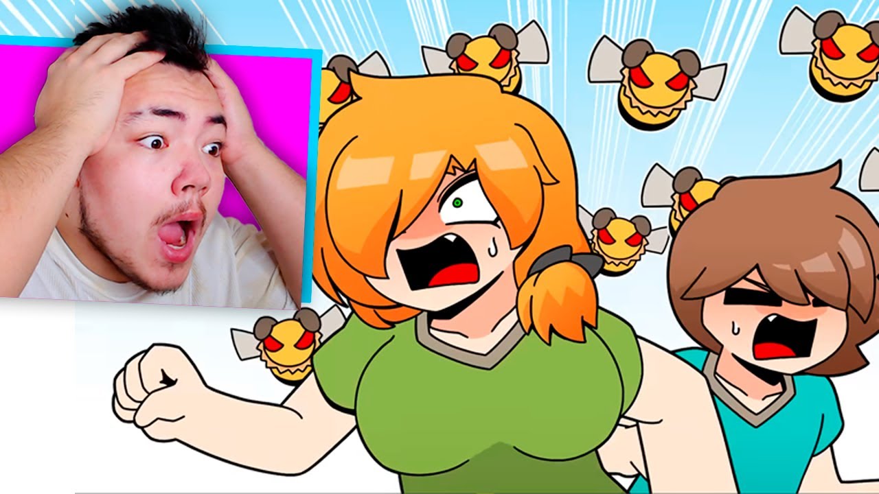😂 РЕАКЦИЯ На СМЕШНУЮ Анимацию По Майнкрафт!