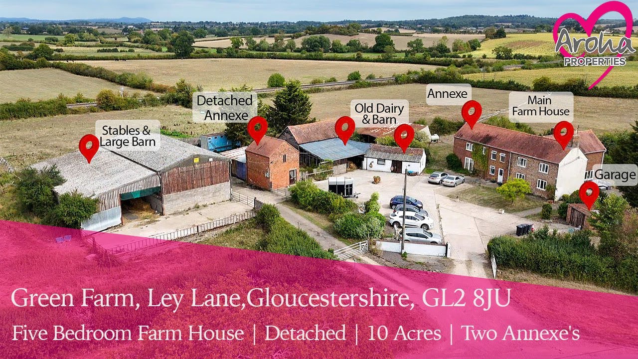 STUNNING RURAL RETREAT! FIVE BEDROOM FARMHOUSE WITH 2 ANNEXES, SET IN 10 ACRES OF COUNTRYSIDE
