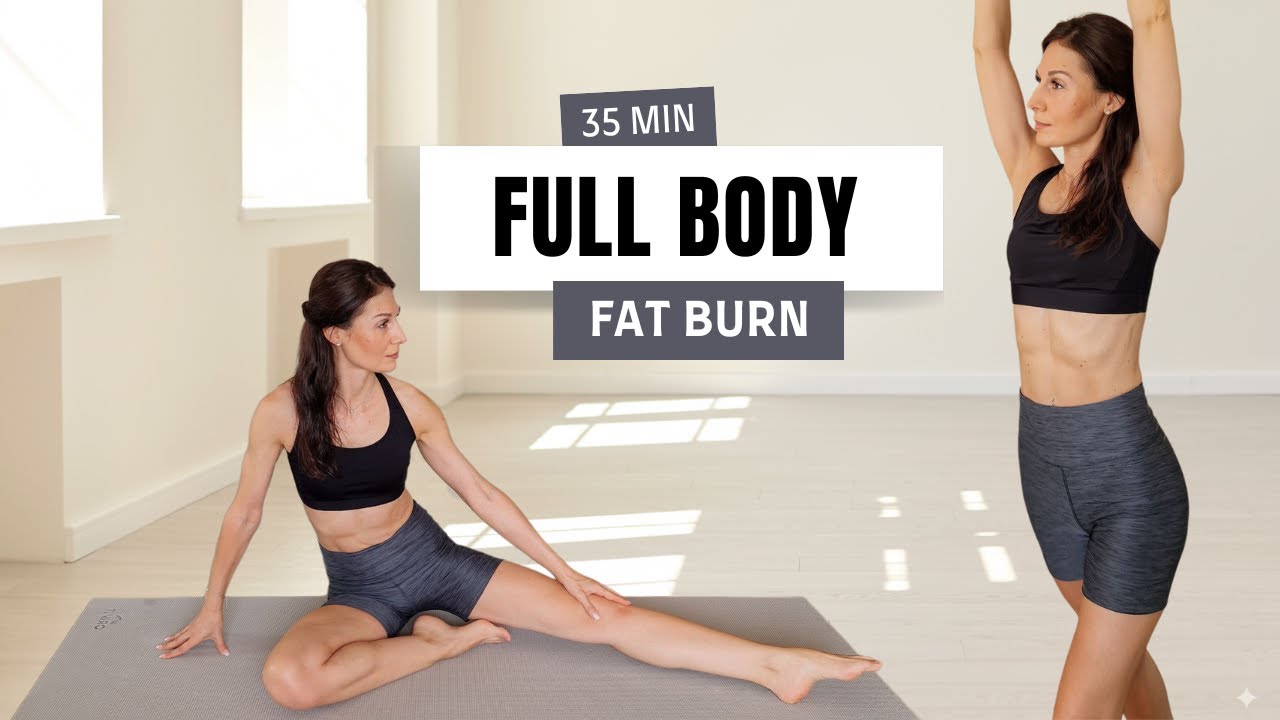 35 MIN Full Body Fat Burning Pilates | At Home Workout, Beginner Friendly & No Equipment