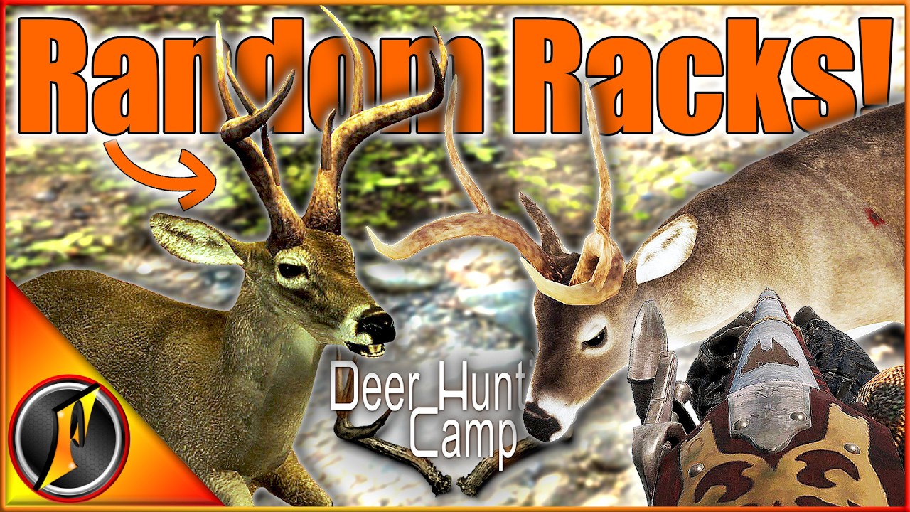 Hunting the NEW RANDOM RACKS in Deer Hunting Camp! (They Get CRAZY)