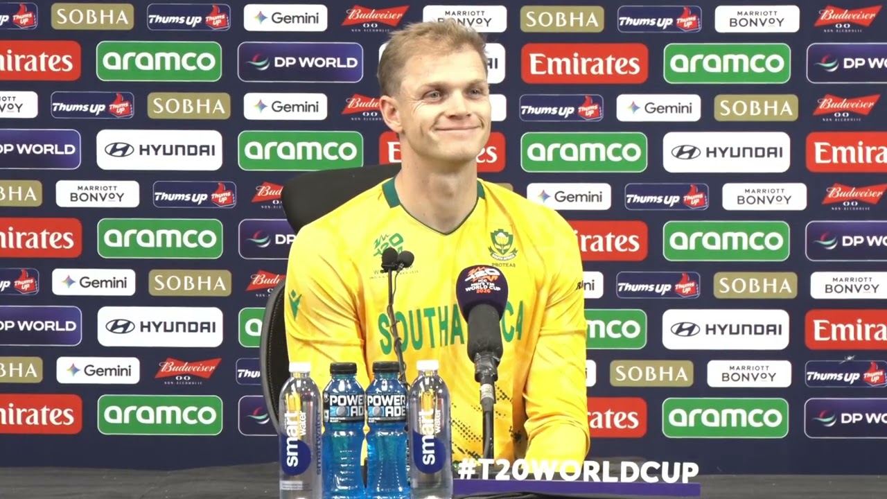Corbin Bosch Press Conference Today ● South Africa vs UAE T20 World Cup 2026