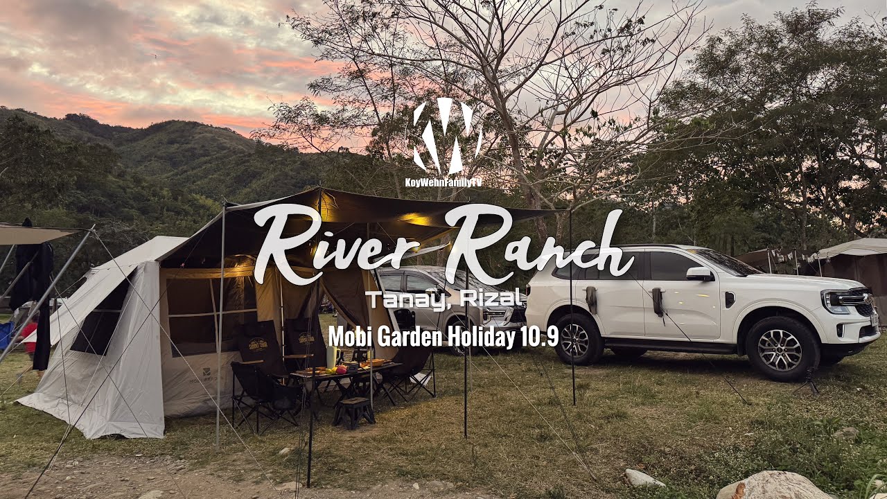 FIRST TIME Camping in Our NEW Mobi Garden Holiday 10.9 Tent at River Ranch PH, Tanay, Rizal [4k]