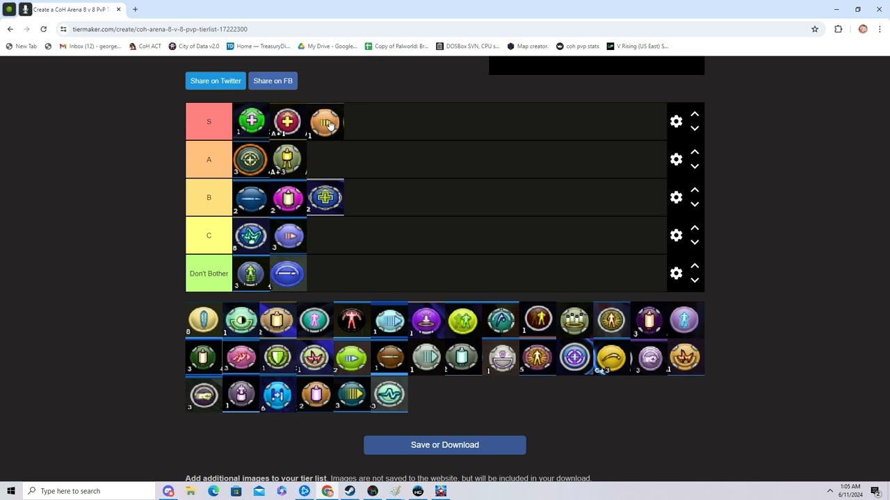 City of Heroes 8 v 8 Arena Powerset Tier List 2024