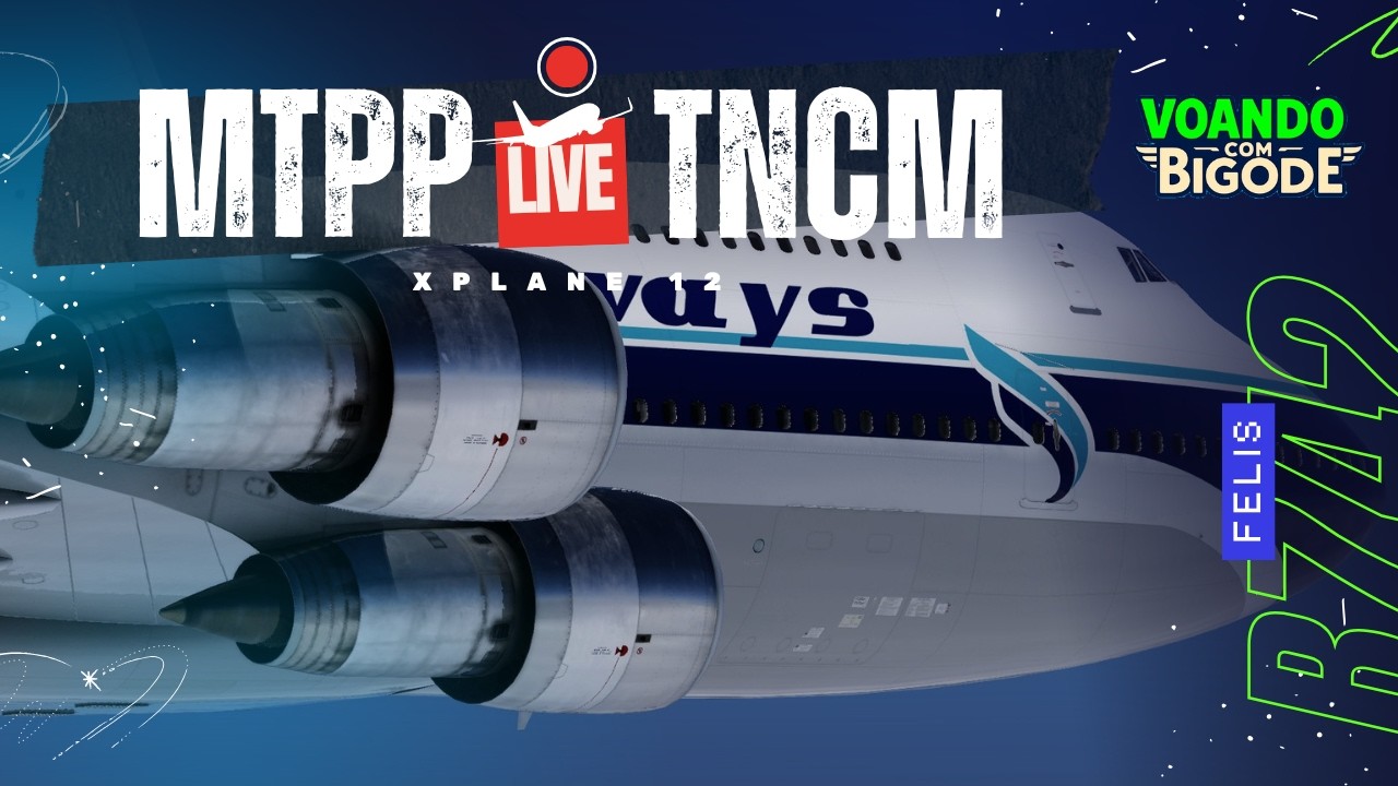 ✈️Xplane 12 - MTPP-TNCM - Felis B747-200