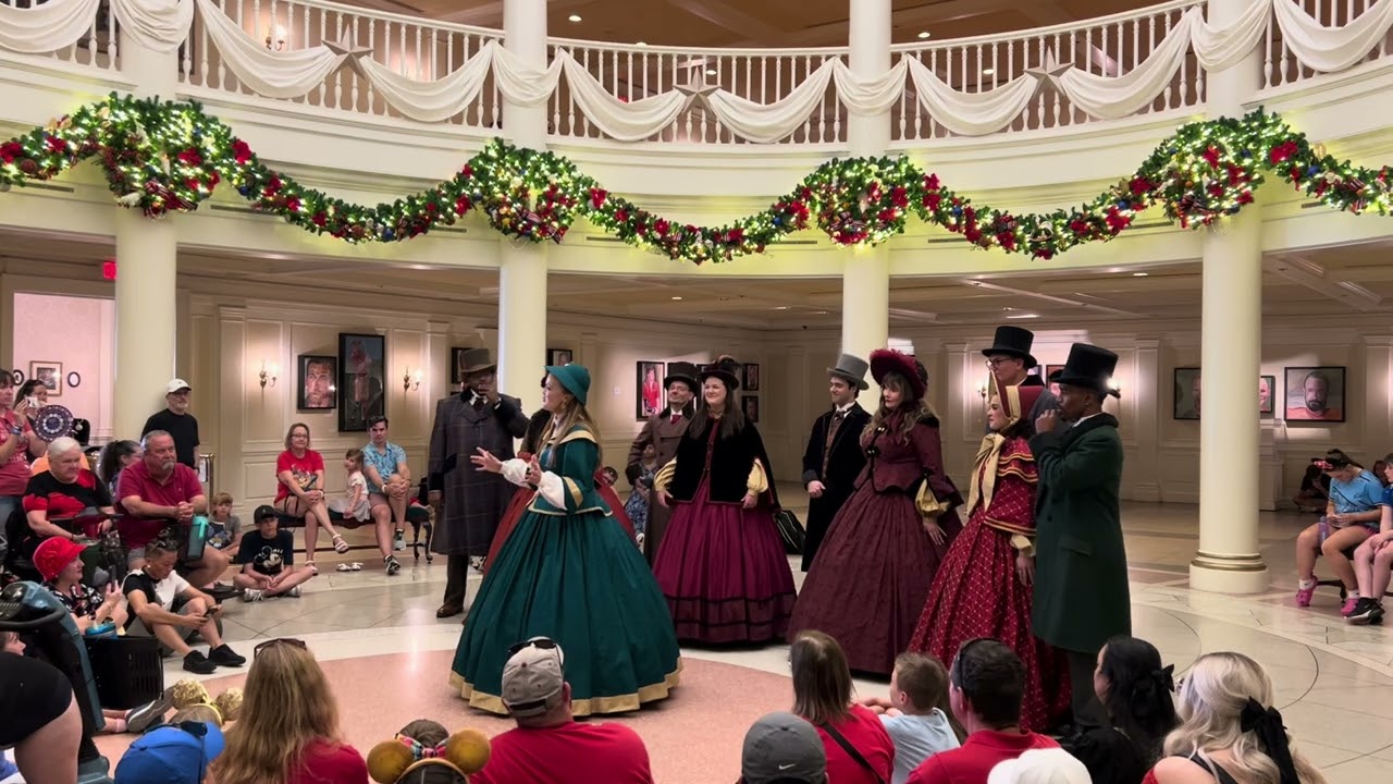 Voices of Liberty Christmas Show at Epcot American Pavilion December 2025
