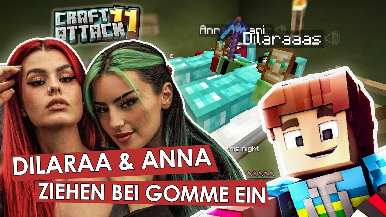 DILARAA und ANNA ziehen bei GommeHD ein! - Craft Attack 11  Highlights