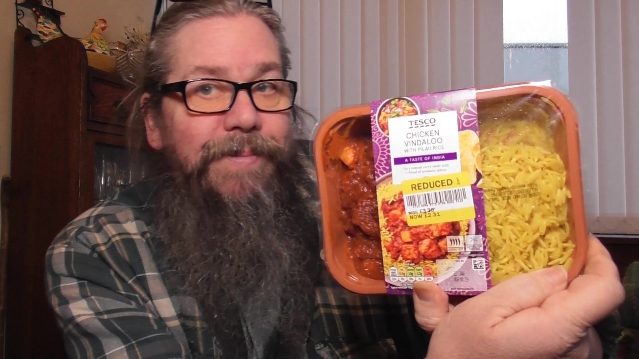 Tesco chicken vindaloo with pilau rice