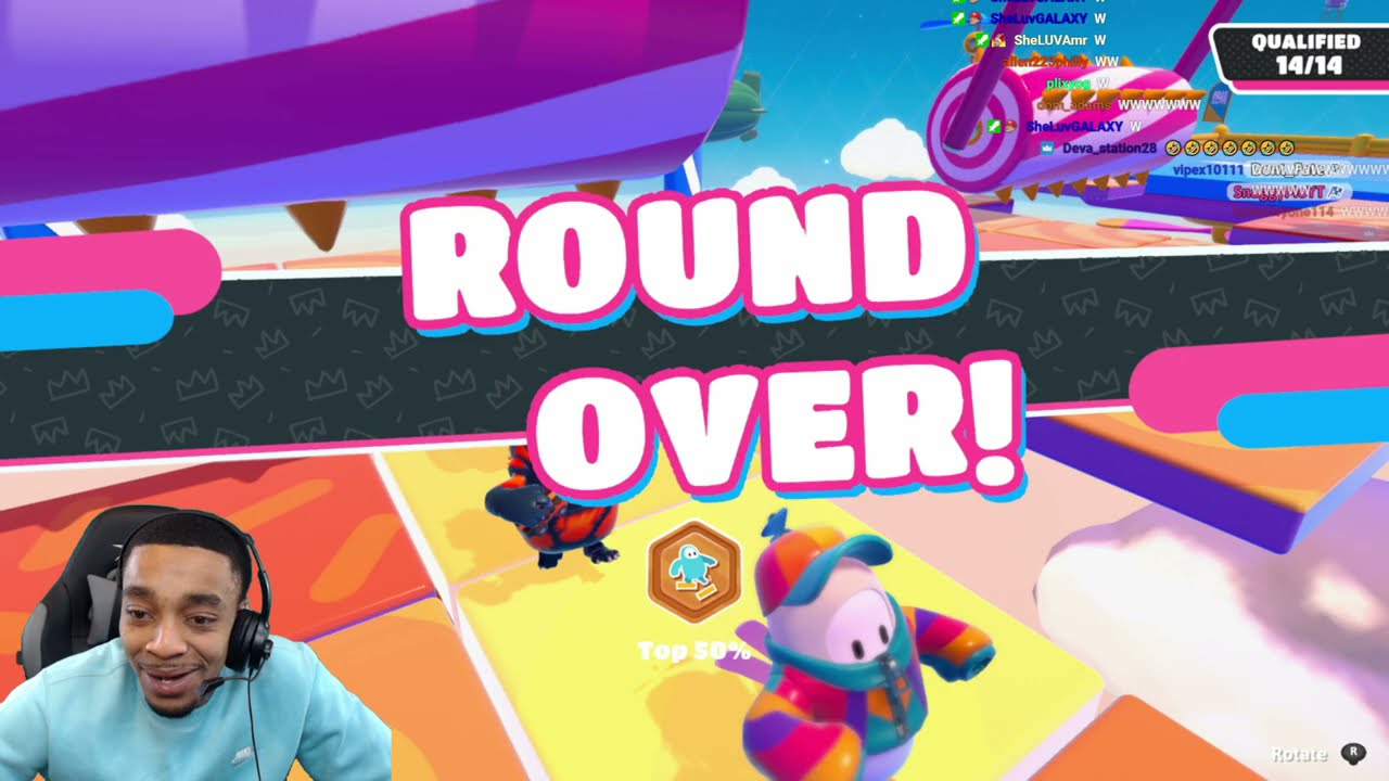 FlightReacts plays Fall Guys for the 28th time & this happened!