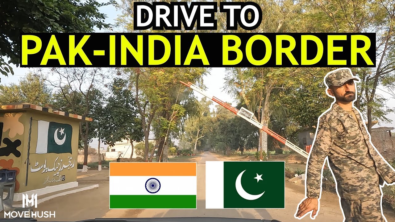Relaxed Drive From PAKISTAN To INDIA Border | POV Car Driving Tour 🇵🇰 🇮🇳 [4K]