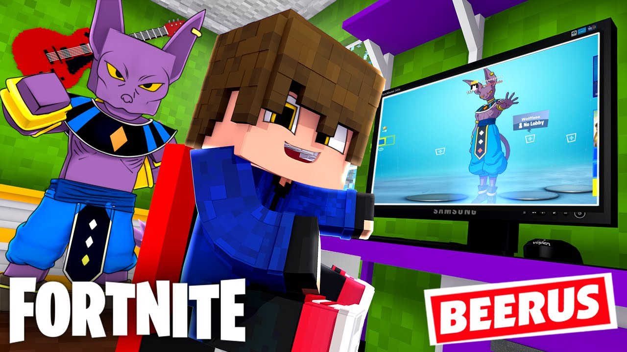 Minecraft - Who's Your Family? O FILHO DE BILLS de DRAGON BALL SUPER JOGOU FORTNITE