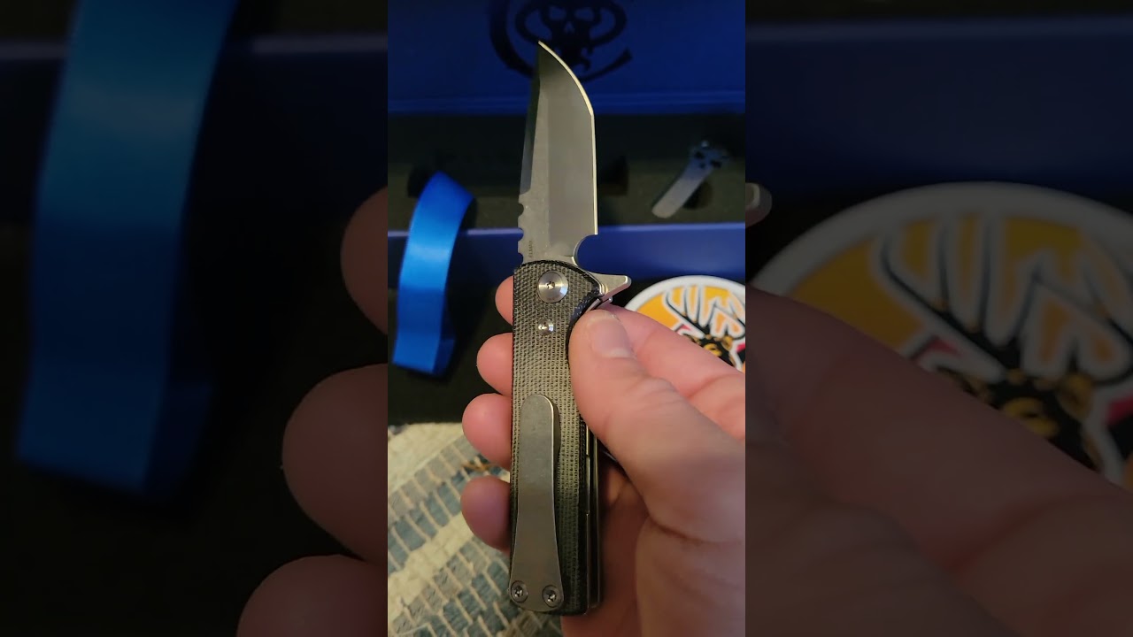 Chaves T.A.K Blue Label in Elmax with a wicked tanto blade!. #knives #edc #chaves #fyp