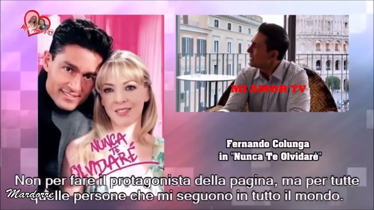 Fernando Colunga entrevistado en Roma  para el programa 