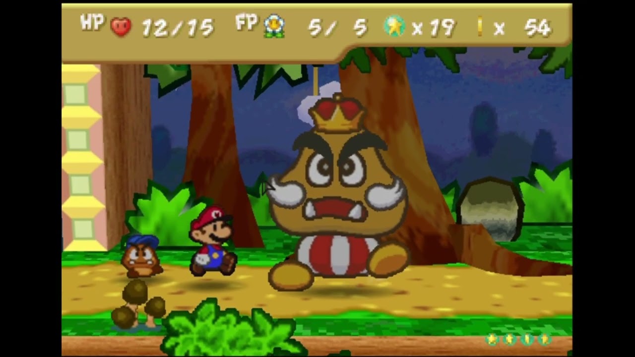 jogando paper mario Pt 4 - o castelo do rei goomba