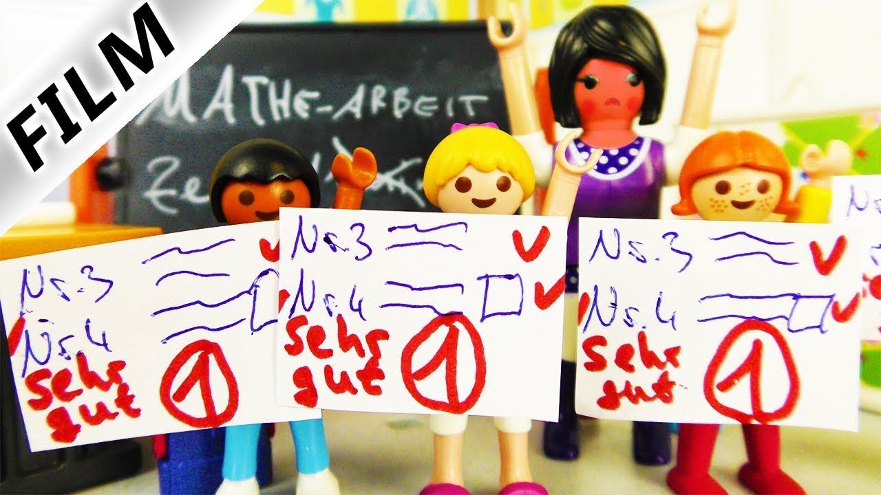 Playmobil Film Deutsch - HANNAHS KLASSE SCHREIBT 1! RACHE AN STRENGER LEHRERIN - Familie Vogel