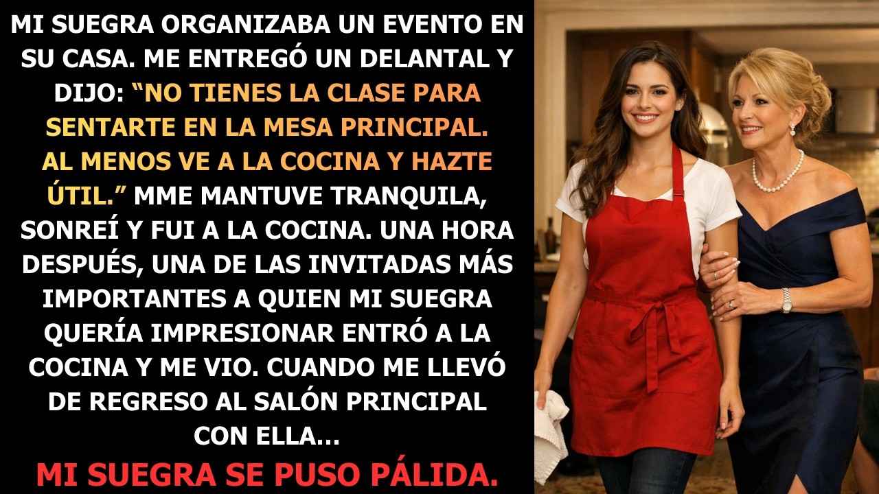 Mi Suegra Dijo Que No Tenía Clase Para Su Evento — Pero Su Invitada Más Importante Me Reconoció…