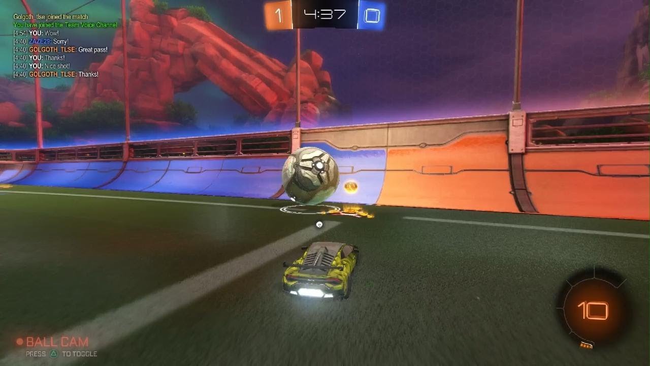 Playing Rocket league competitive double