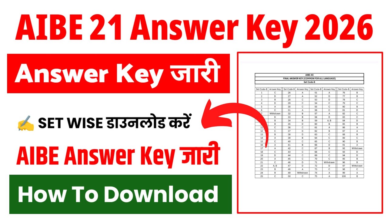 AIBE Answer Key 2026 ⚫ AIBE 21 Answer Key Kaise Check Kare ? How To Check AIBE 21 Answer Key 2026