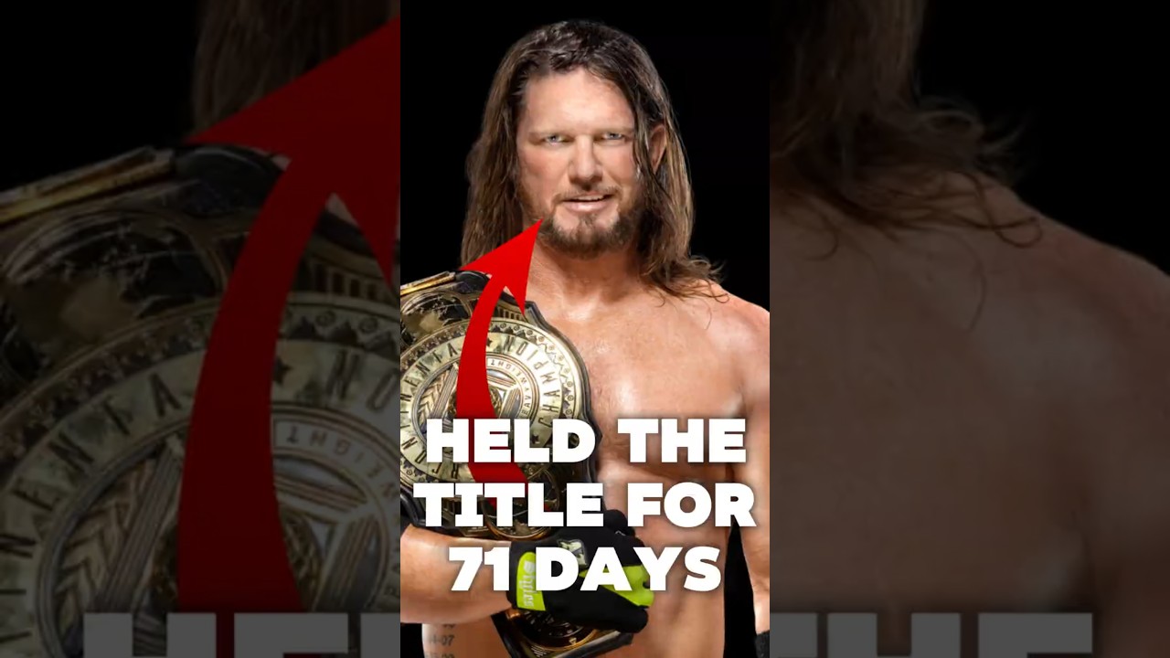 When AJ Styles held the Intercontinental Title for 71 days #wwe #wrestling #shorts