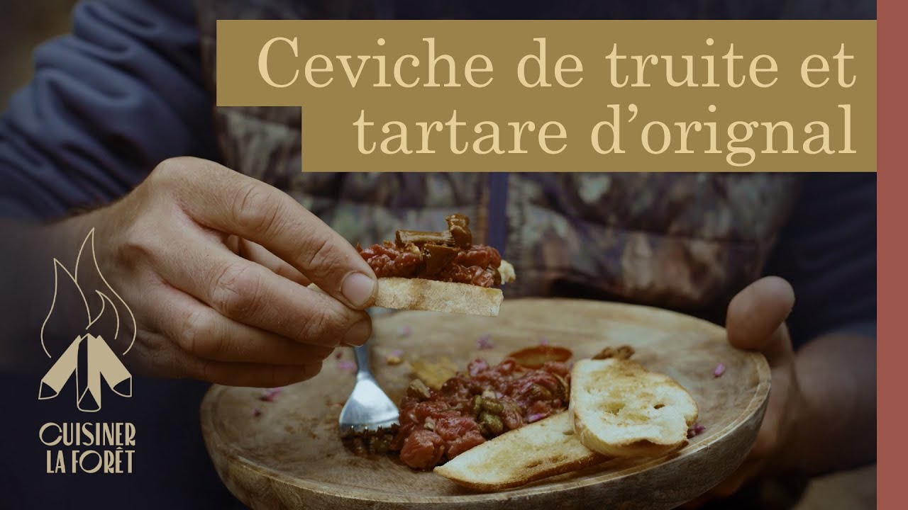Ceviche de truite et tartare d'orignal | Cuisiner la forêt