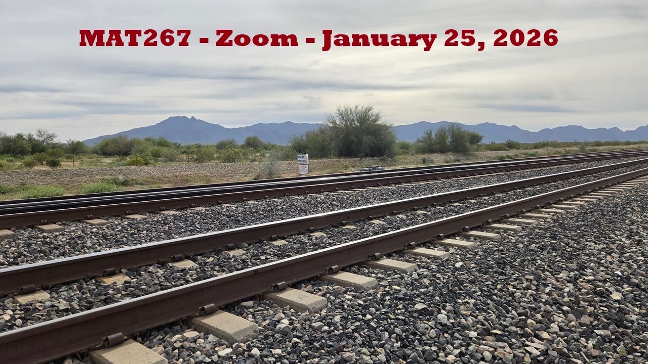 MAT267 Zoom - January 25, 2026