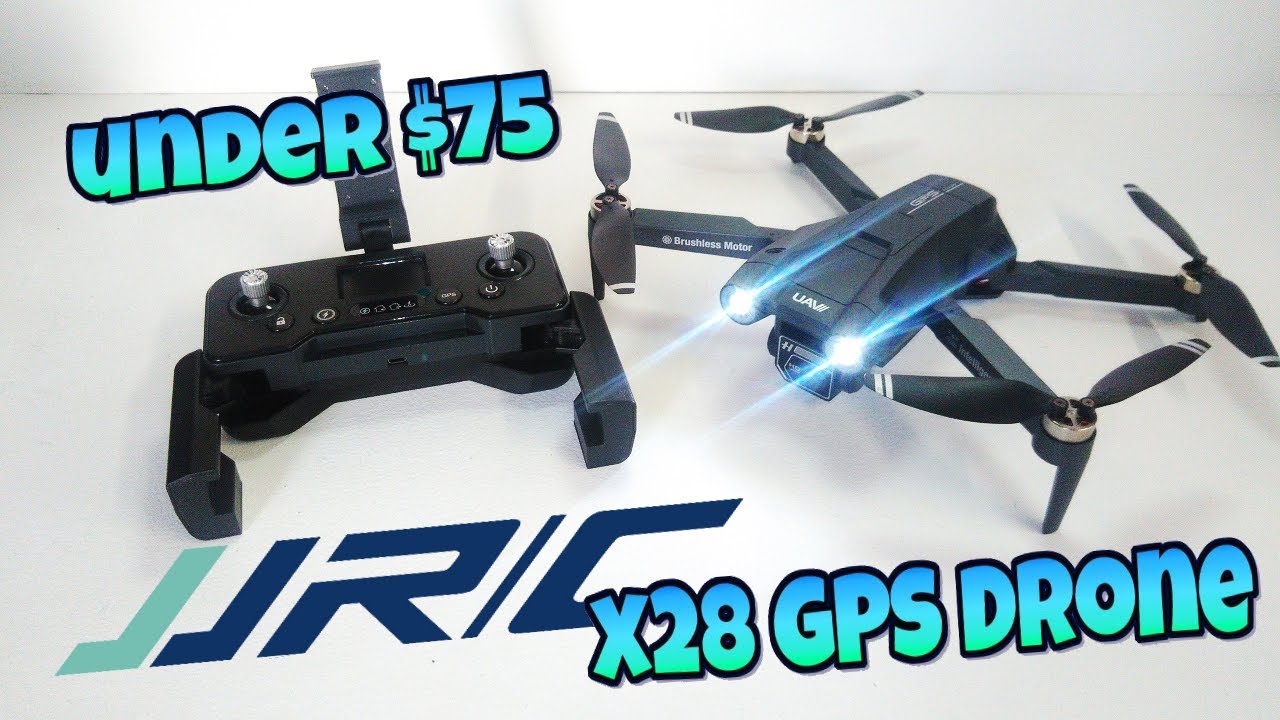 New JJRC X28 Foldable, BRUSHLESS Dual Camera GPS Drone Under $75