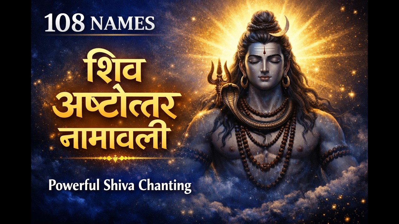 108 Names of Lord Shiva | Shiva Ashtottaram | Powerful Shiva Chanting