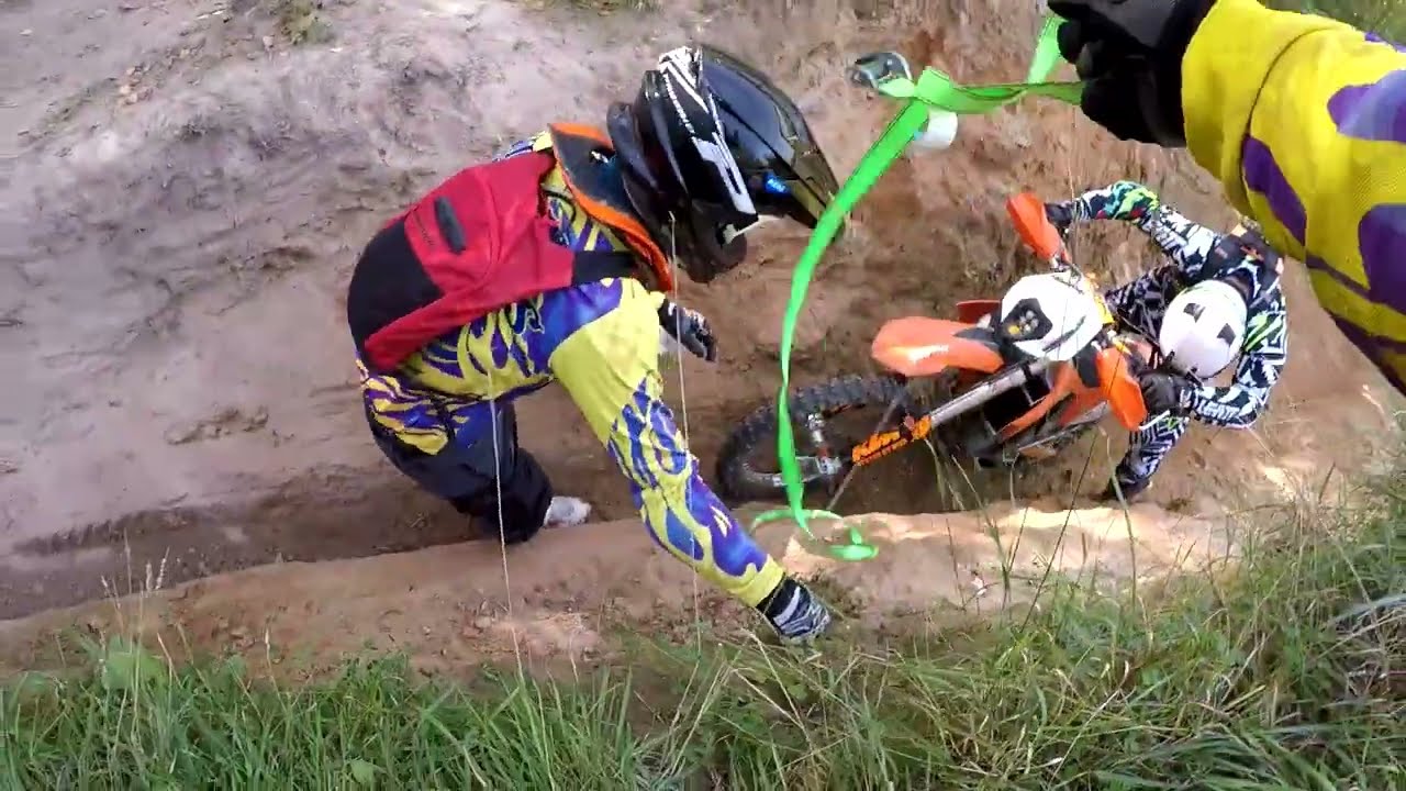 Прохват (тестдрайв) в энуро карьере на KTM Freeride 350, также попробовал KTM 350 и 450