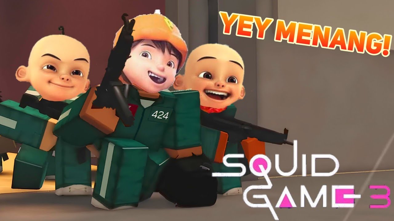 BOBOIBOY & UPIN IPIN IKUT PERMAINAN SQUID GAME SEASON 3 DI ROBLOX?!
