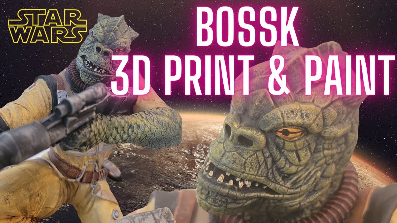 Босск из «Звёздных войн»: 3D-печать и покраска