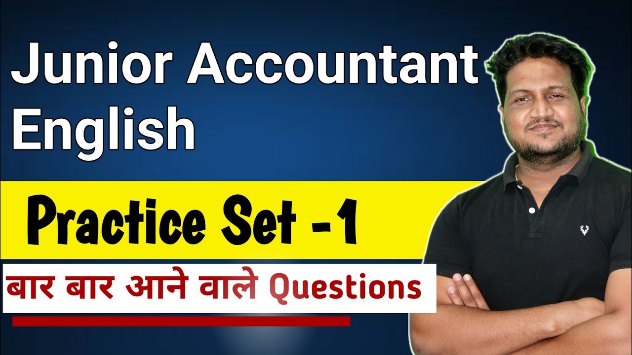 Junior Accountant English || Model Paper  || RSMSSB JRA /  Practice Set