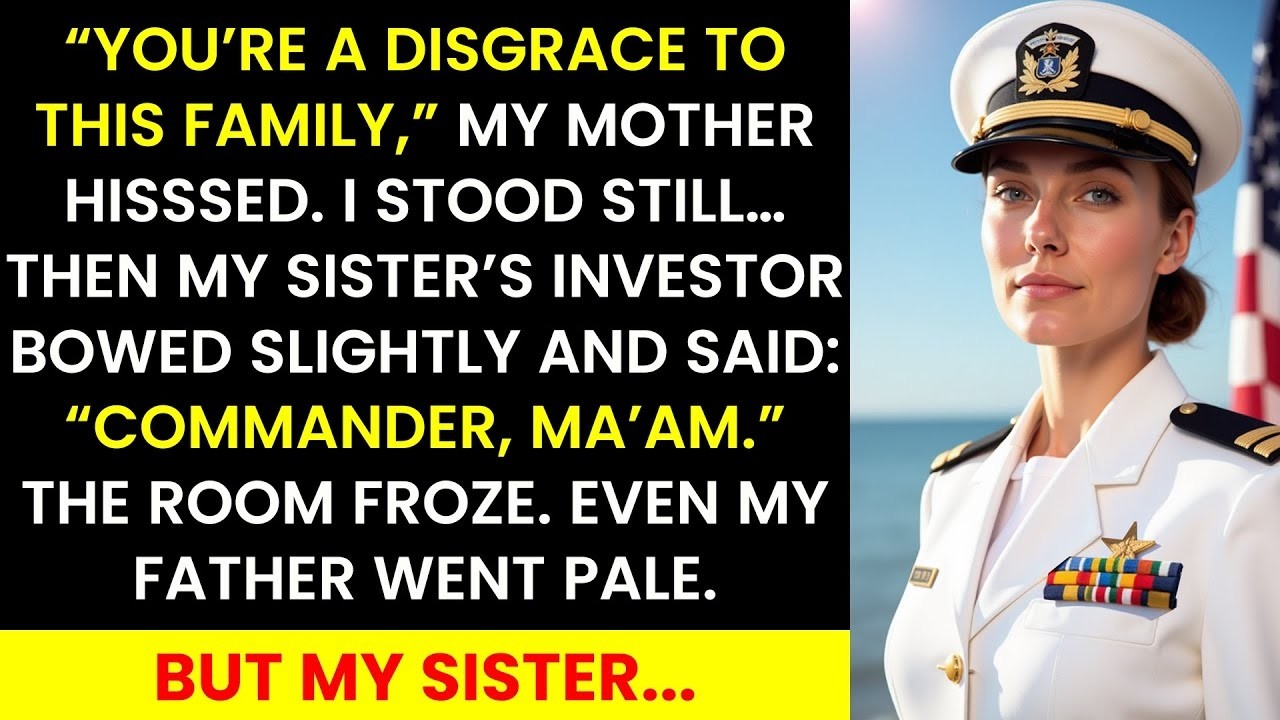 My Family Said I Failed — Until My Sister’s Investor Bowed Slightly and Said “Commander, Ma’am ”
