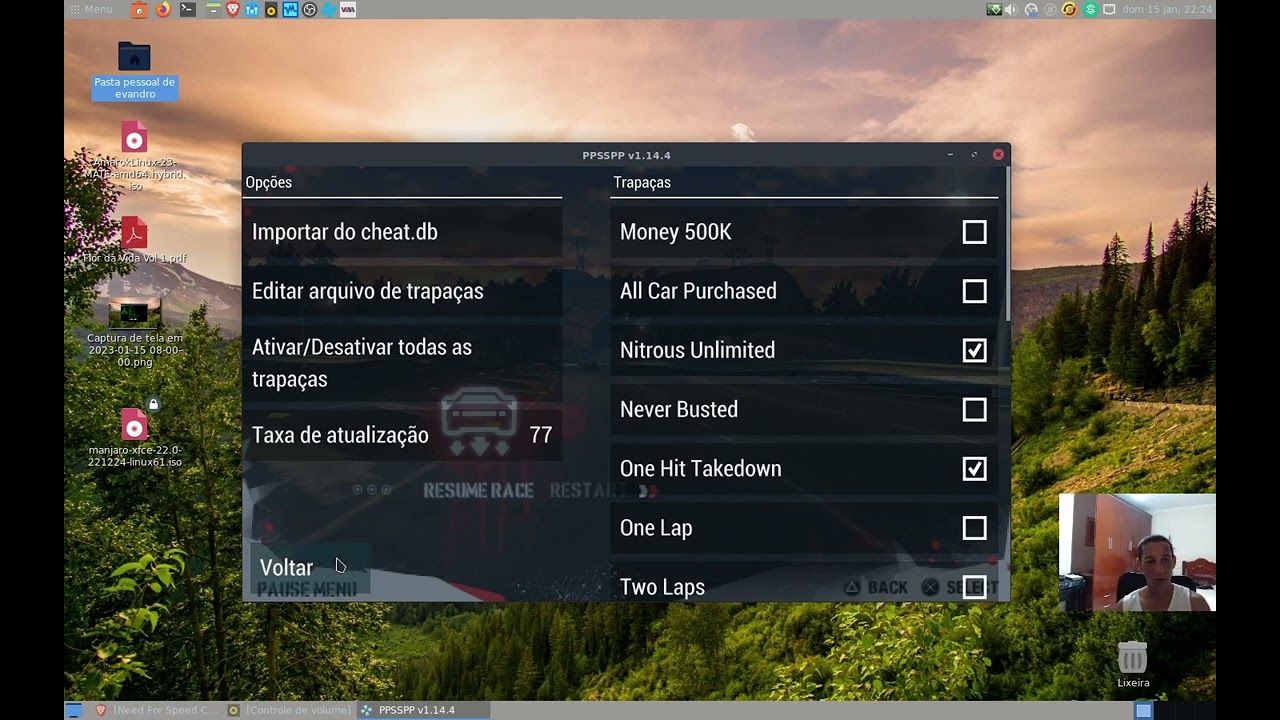 Adicionar truques e códigos no emulador PPSSPP
