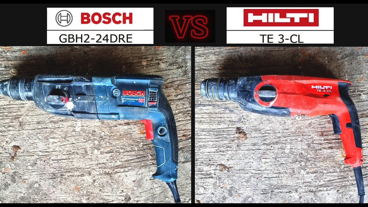 สว่านโรตารี่ BOSCH GBH2-24DRE vs. HILTI TE 3-CL เจาะพื้นคอนกรีต
