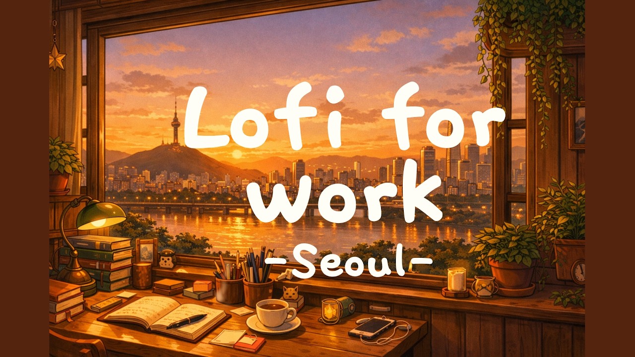 Amber hour at Seoul ☕ Seoul Lofi for Deep Focus