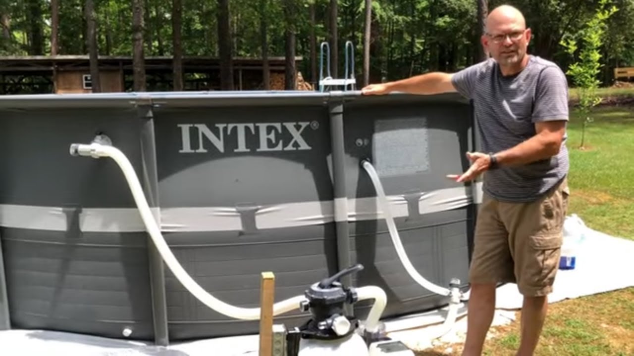 How to install an Intex 18’ x 52”Swimming Pool