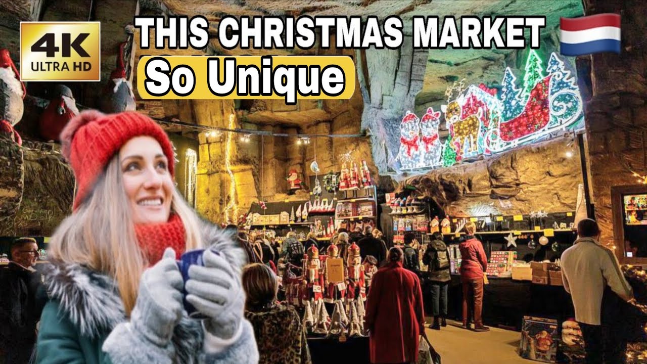What Makes VALKENBURG Christmas Market So Unique?🎄Europe Christmas Market Travel Vlog.