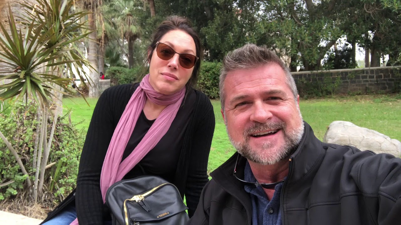 Victor and Eileen at the place Jesus taught Matthew Chapter 5:1-12