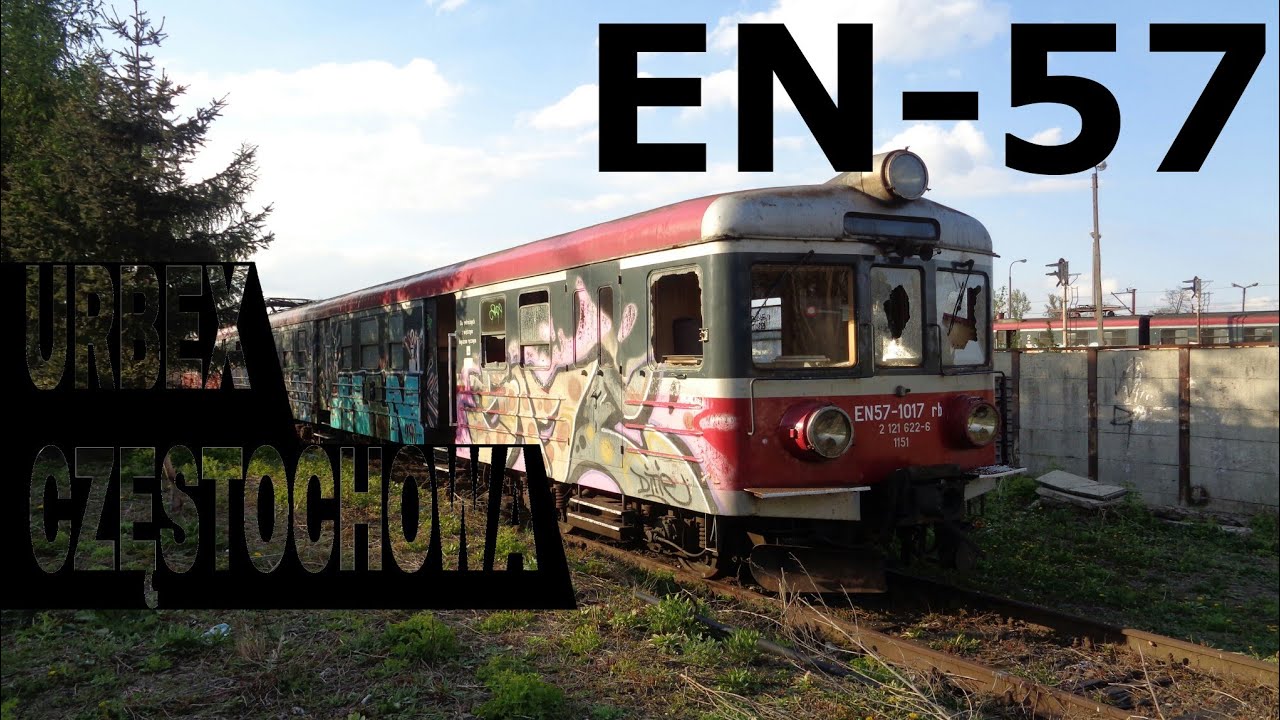 Urbex Częstochowa: opuszczony EZT (pociąg) EN57