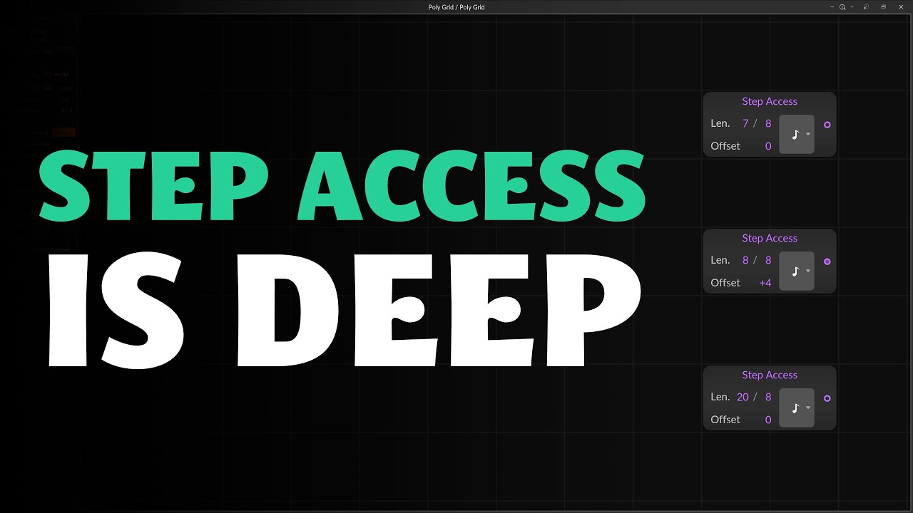 Using the Step Access module in Bitwig's Grid