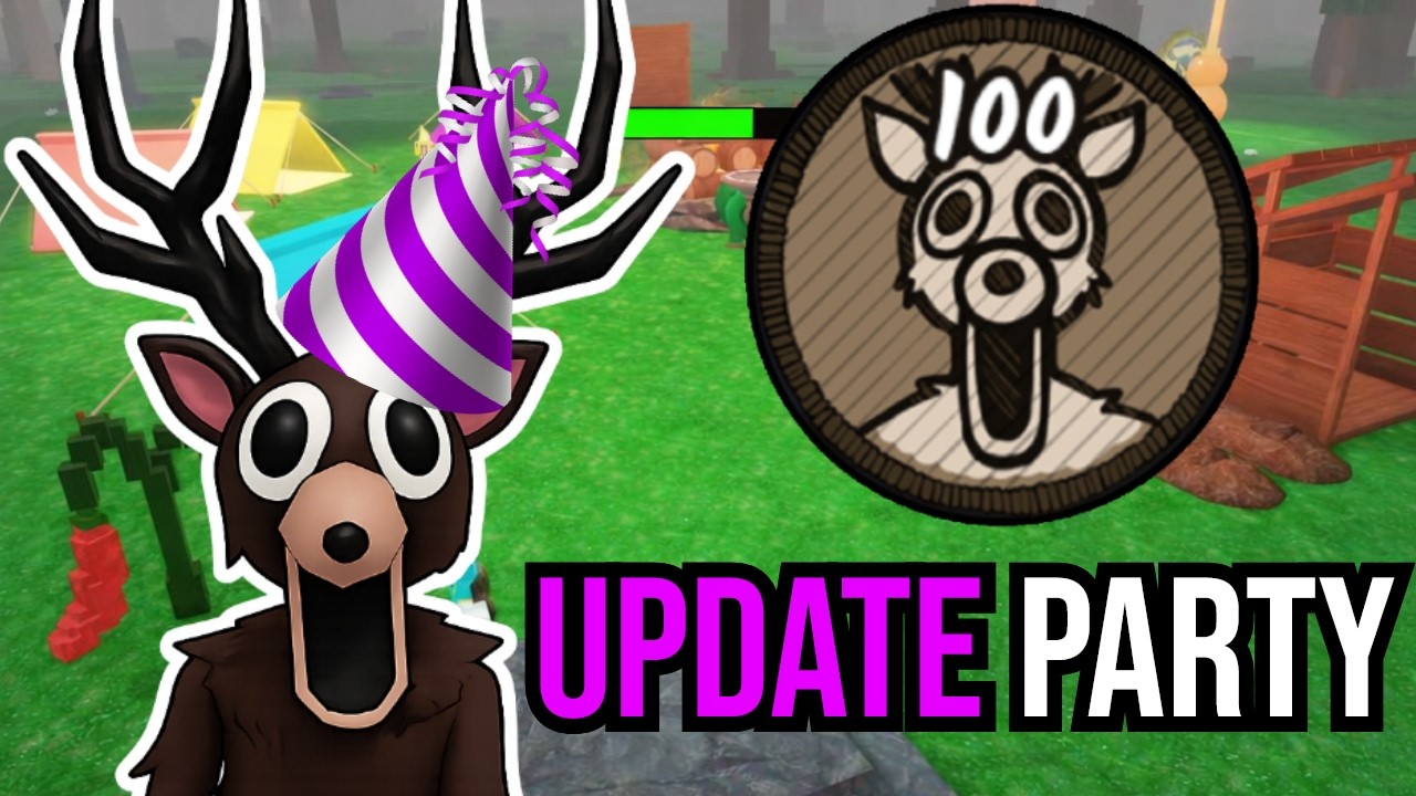 Speedrunning Update Party in 99 Nights In The Forest