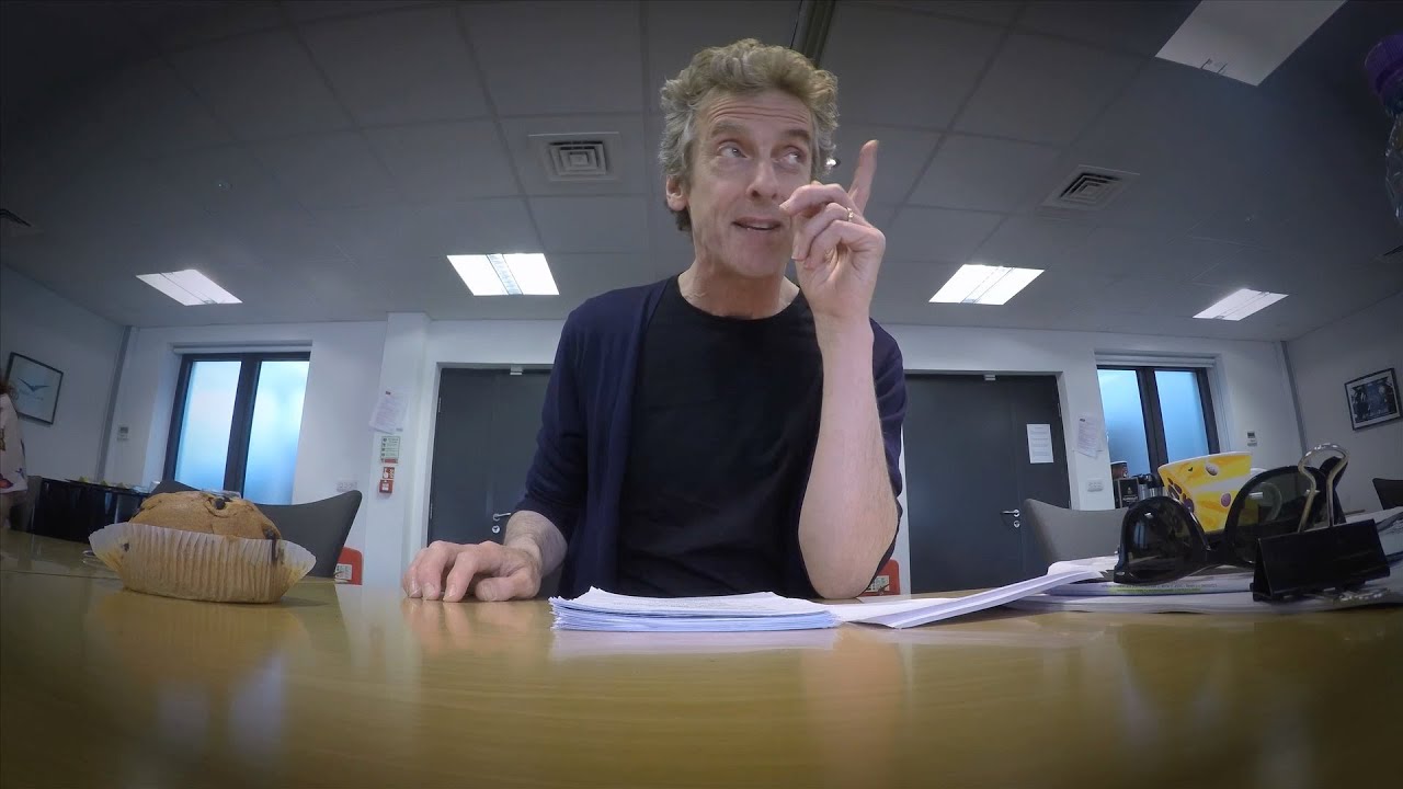 Peter Capaldi smashes it at the read-through - Doctor Who: Series 9 (2015) - BBC