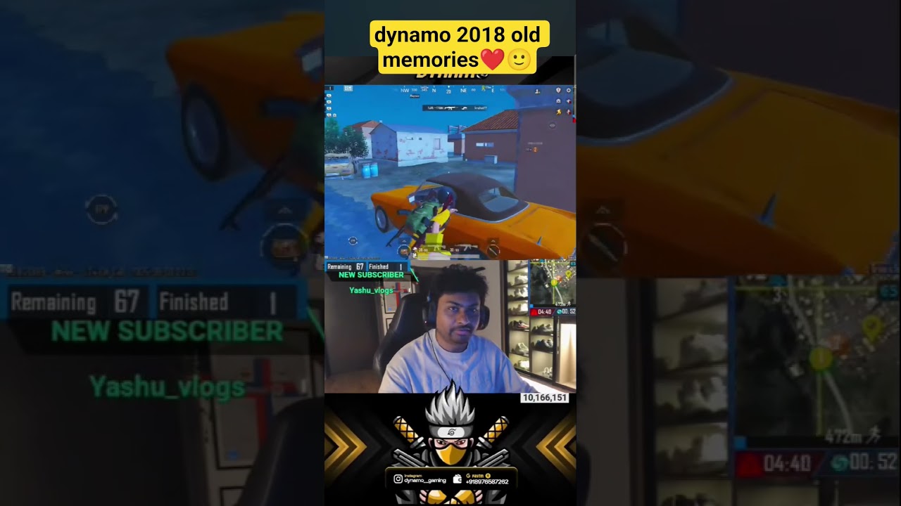 dynamo 2018 old memories❤️🙂 #shorts #bgmi
