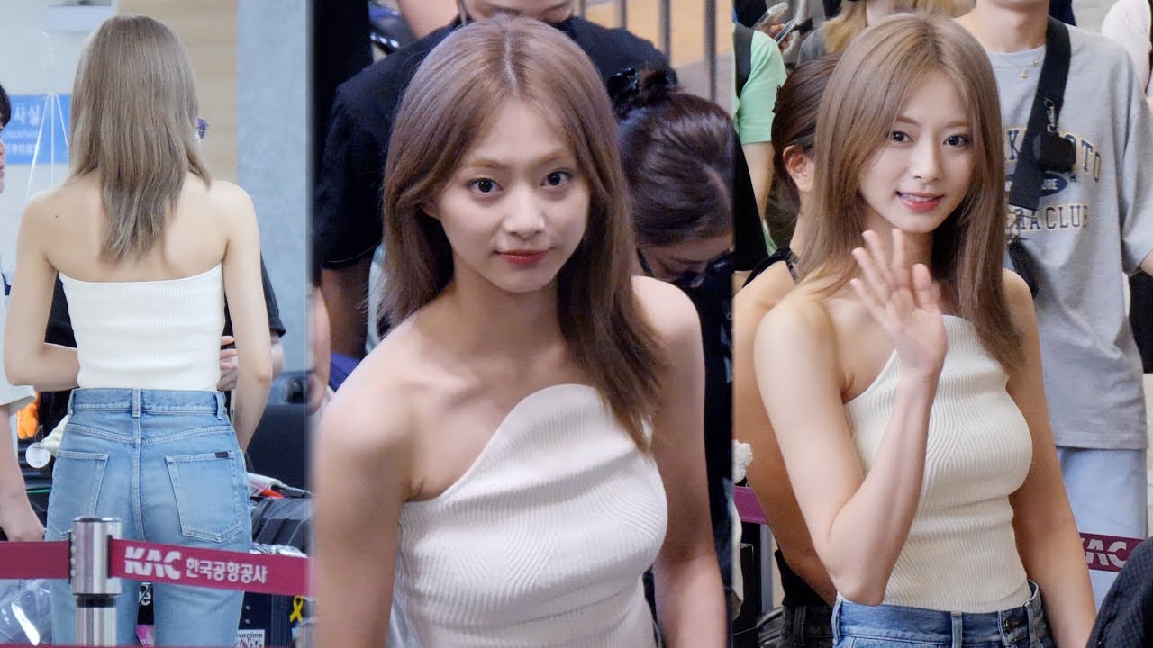 트와이스 쯔위 출국 직캠 (TWICE TZUYU)｜김포공항 240726