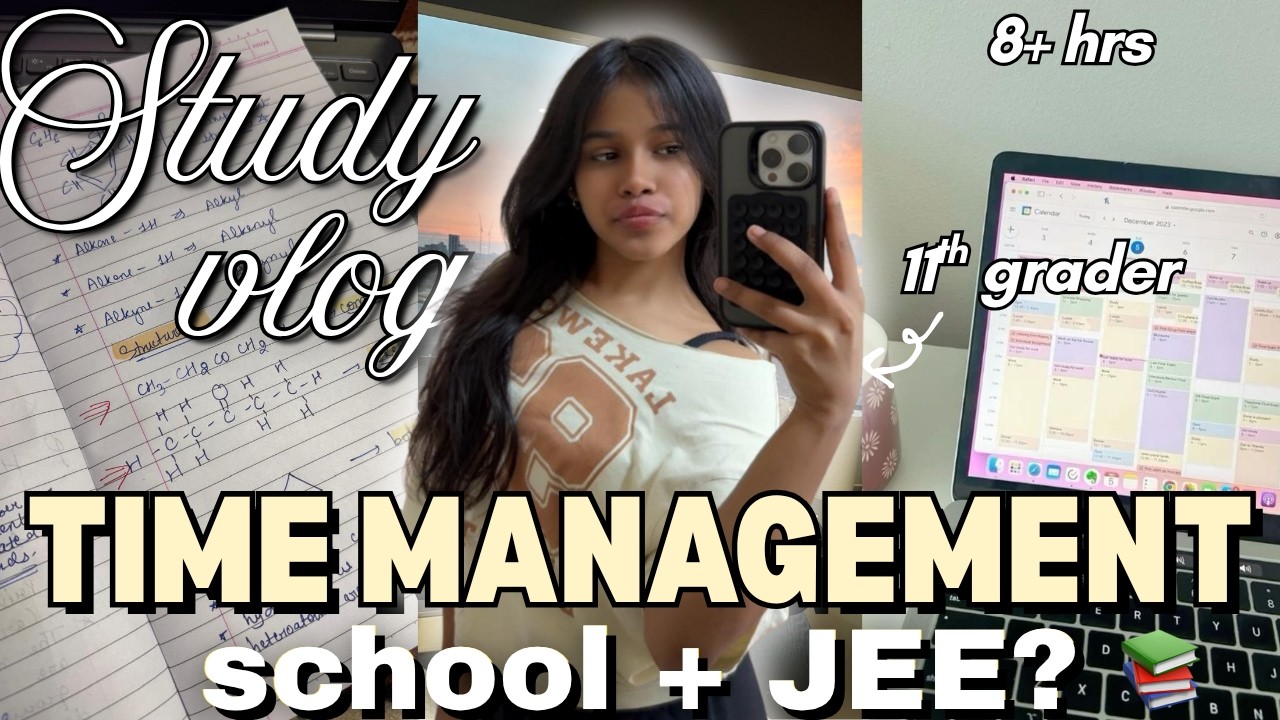 how I manage school + JEE without burning out | realistic 11th routine 📚✨