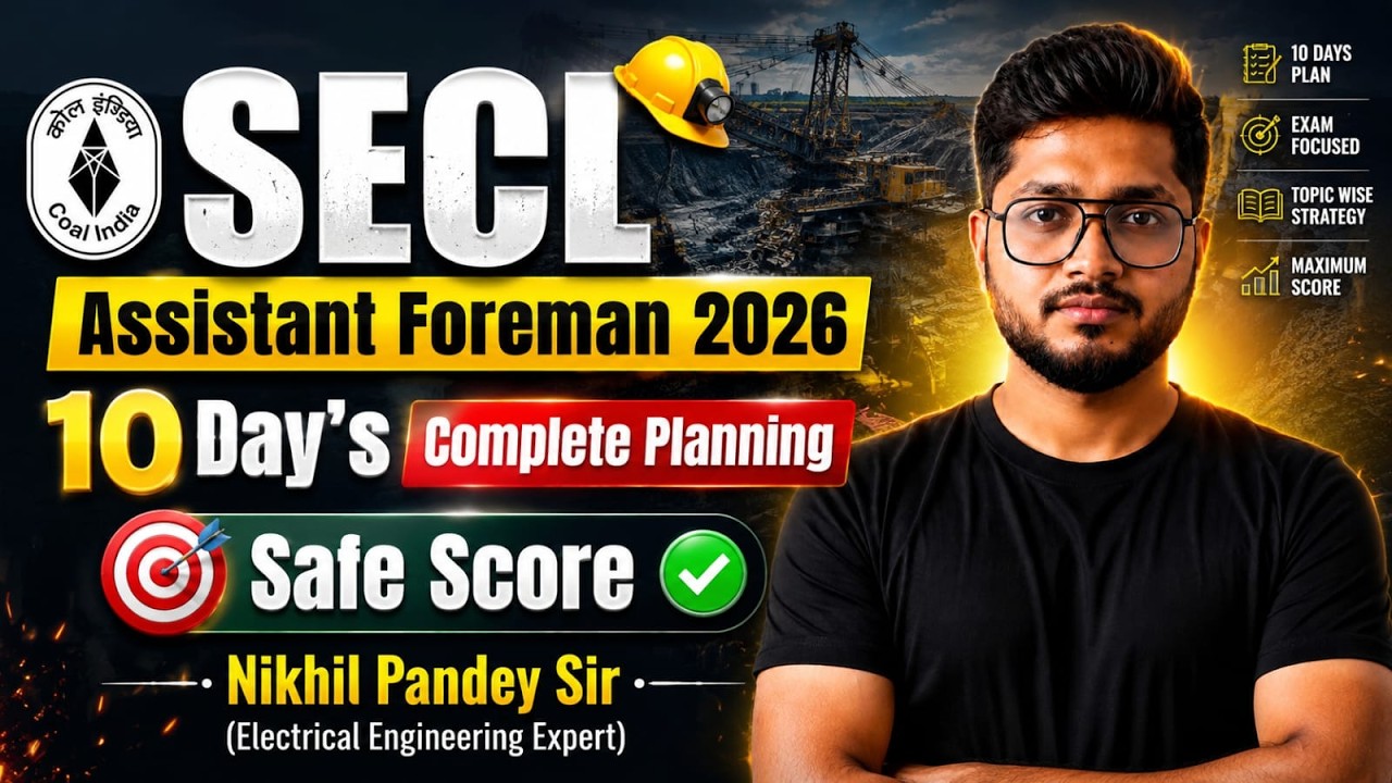 SECL | Safe Score | 10 Days Super Planning | Core/Non Core & Non Tech | Nikhil Pandey Sir
