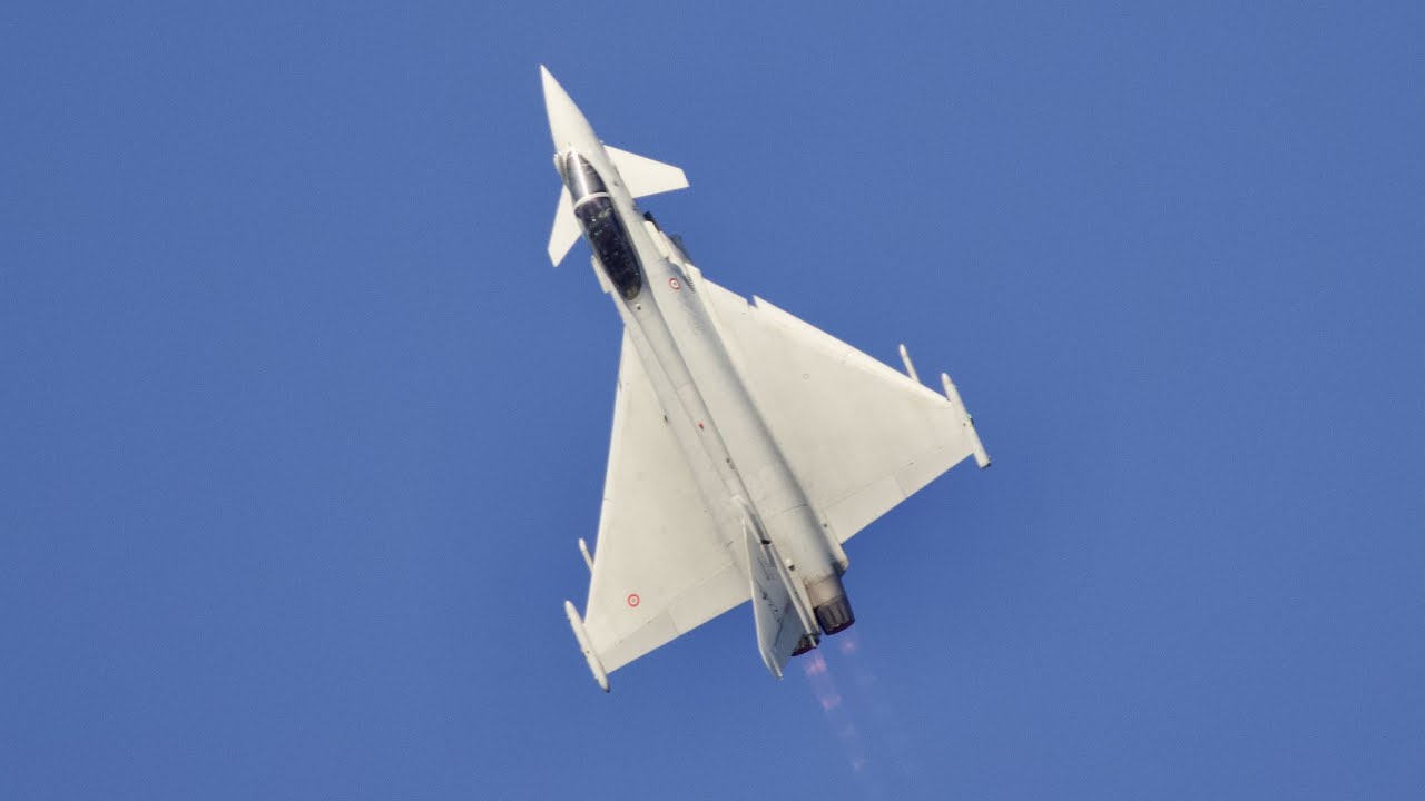 Eurofighter Typhoon Italian Air Force flying display Rivolto Airbase AirShow 2021 MM7308