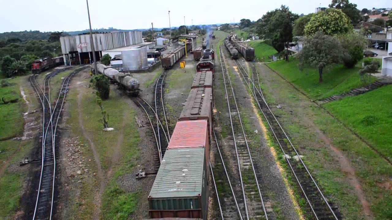 Manobras ferrovia ALL/Rumo em Rio Negro