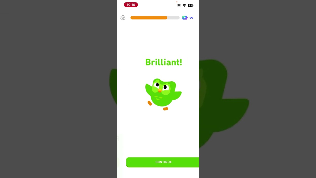 ￼Me learning Japan on Duolingo  for the first time time