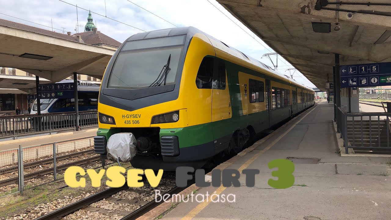 GYSEV FLIRT 3 H-GYSEV 435 506 számú motorvonat bemutatása [1080/60p]